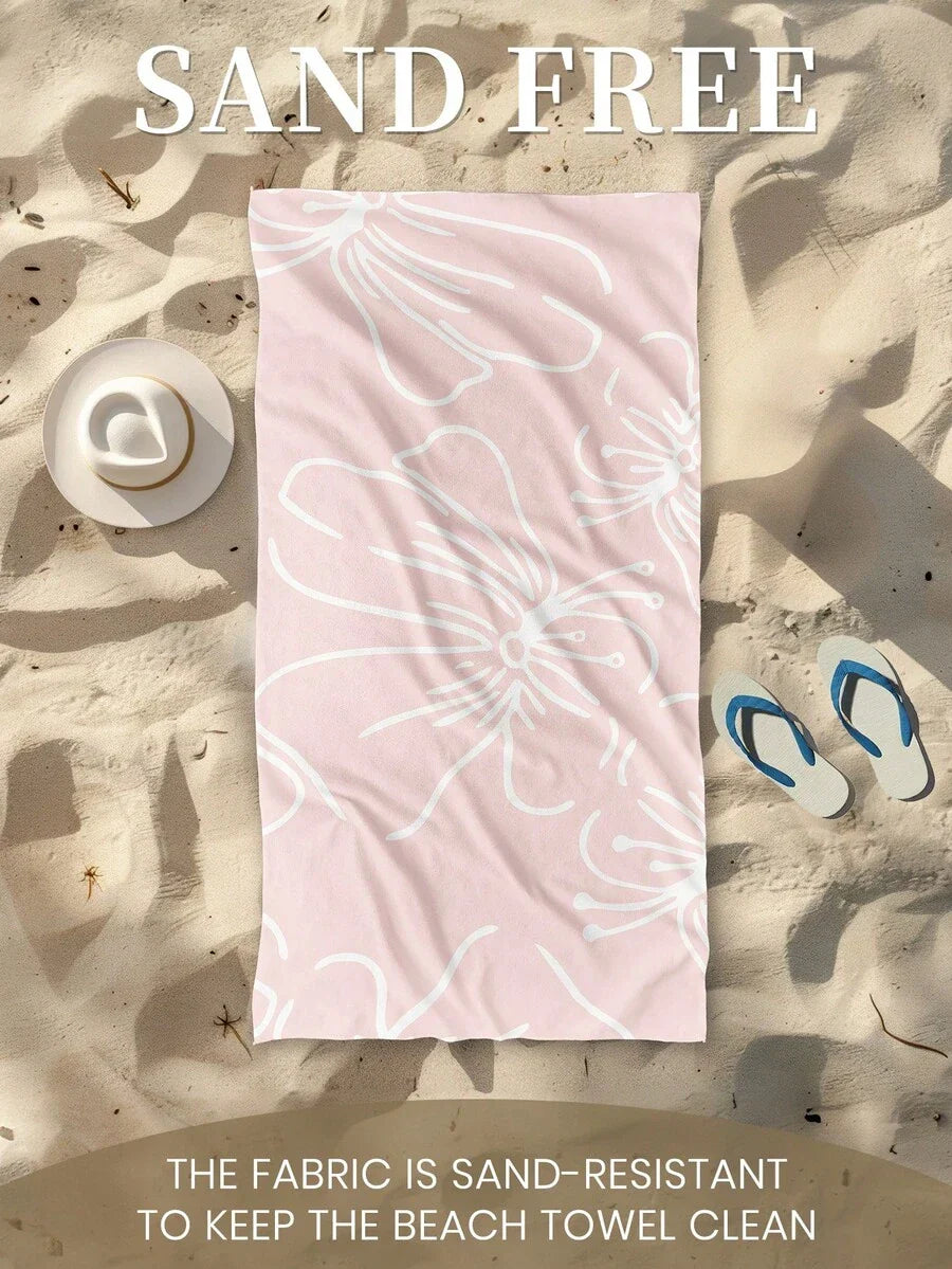 Printed Beach Towel, Summer Fruit Pattern Swimwear