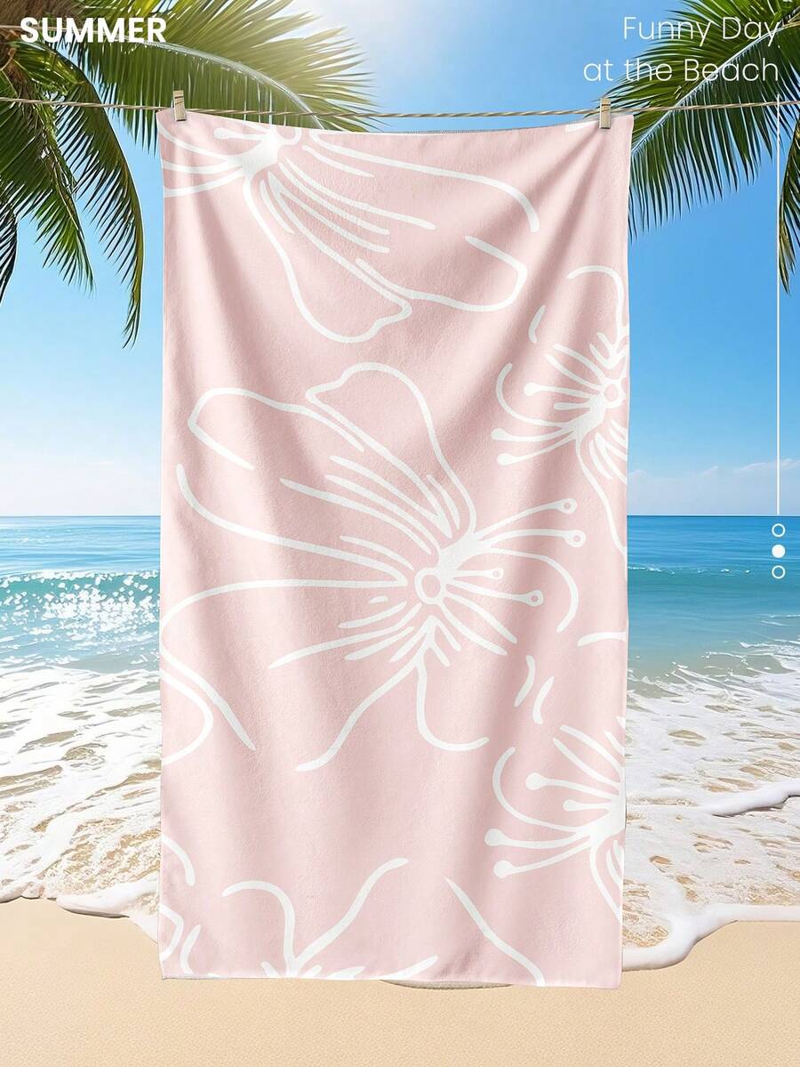 Printed Beach Towel, Summer Fruit Pattern Swimwear