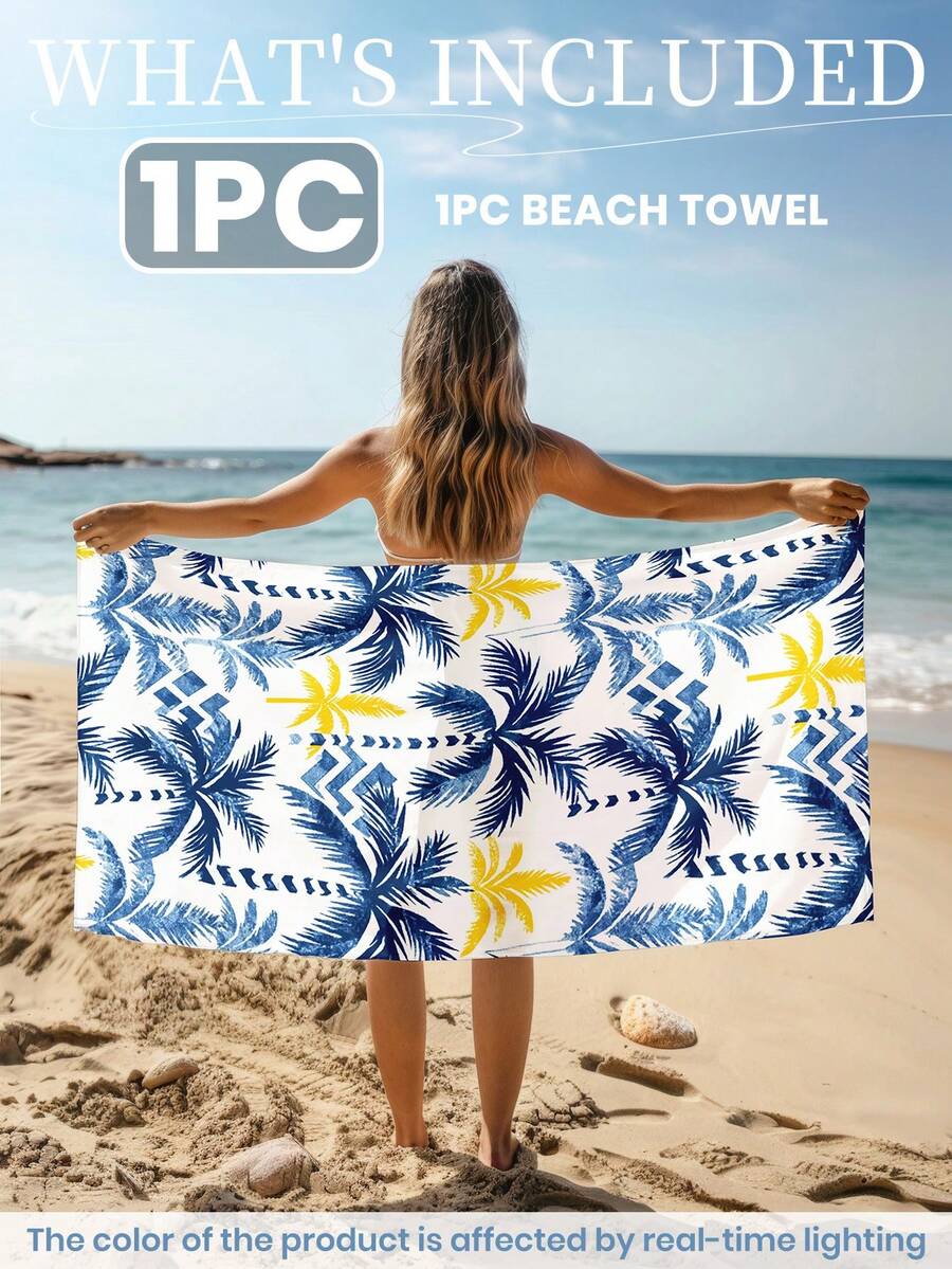 Printed Beach Towel, Summer Fruit Pattern Swimwear