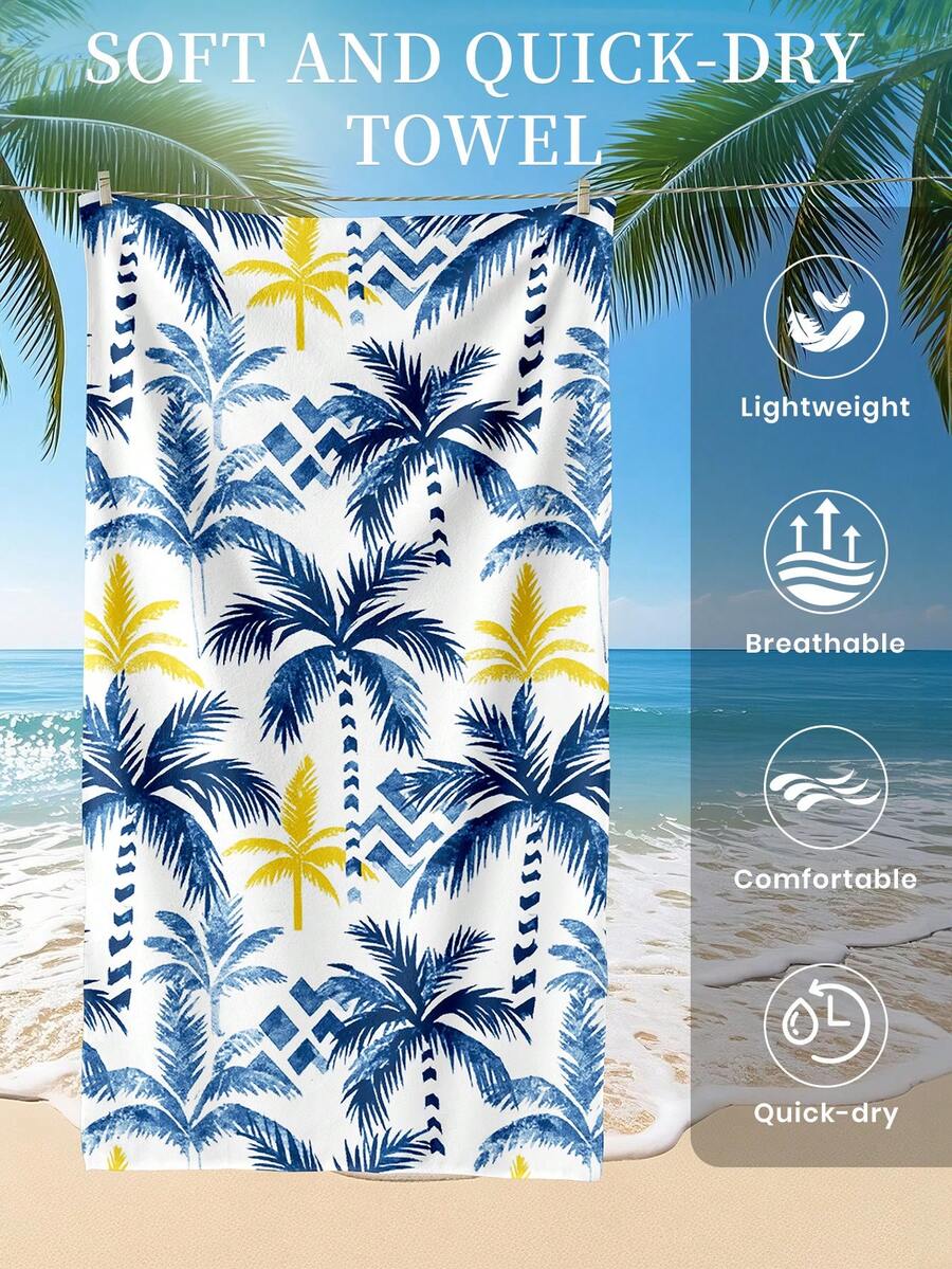 Printed Beach Towel, Summer Fruit Pattern Swimwear