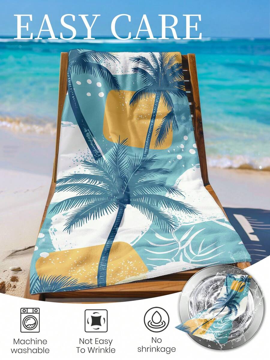 Printed Beach Towel, Summer Fruit Pattern Swimwear