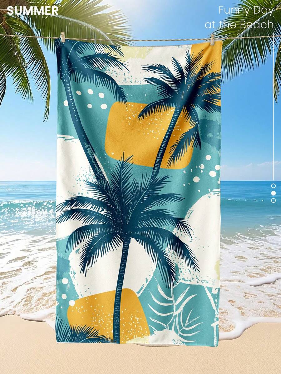 Printed Beach Towel, Summer Fruit Pattern Swimwear