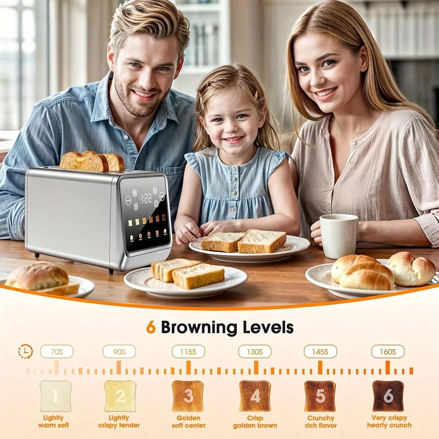 Touch Screen 2-Slice Toaster