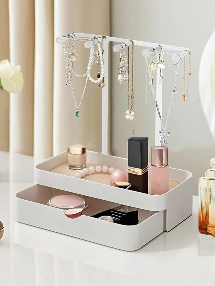 1 Jewelry Display Stand With Drawer Box For Earrings