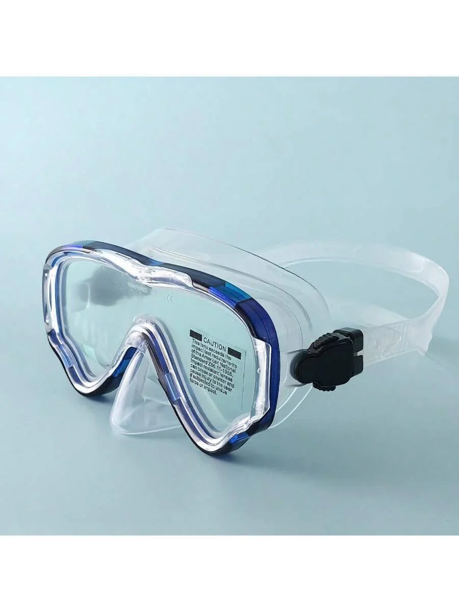 Adult Scuba Diving Mask, Tempered Glass One-Piece Mask
