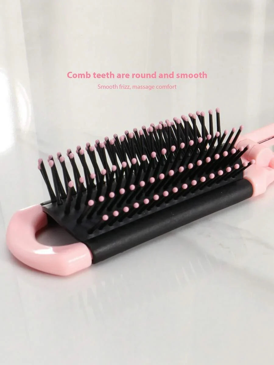 X Milania 1pc Foldable Comb - Cream Color