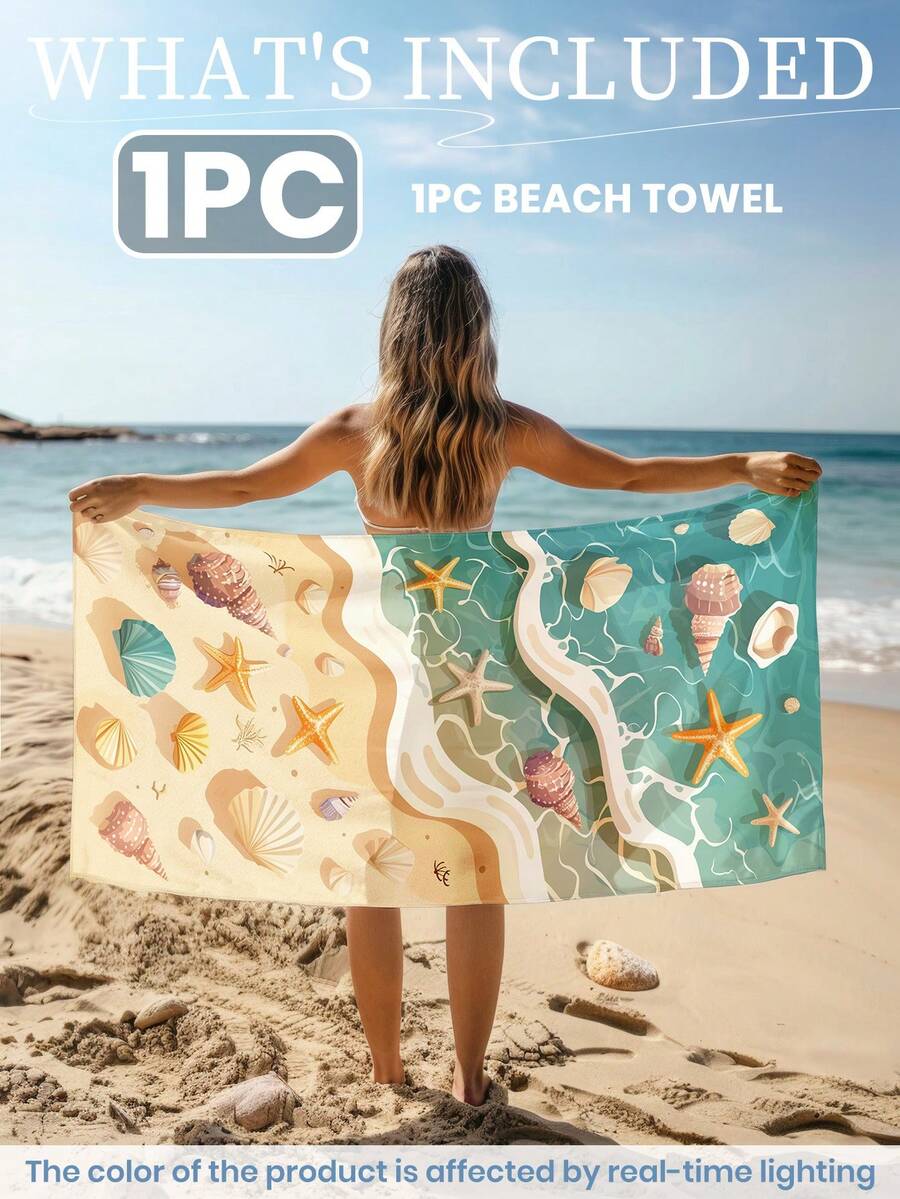 Printed Beach Towel, Flamingo Pattern Swimwear