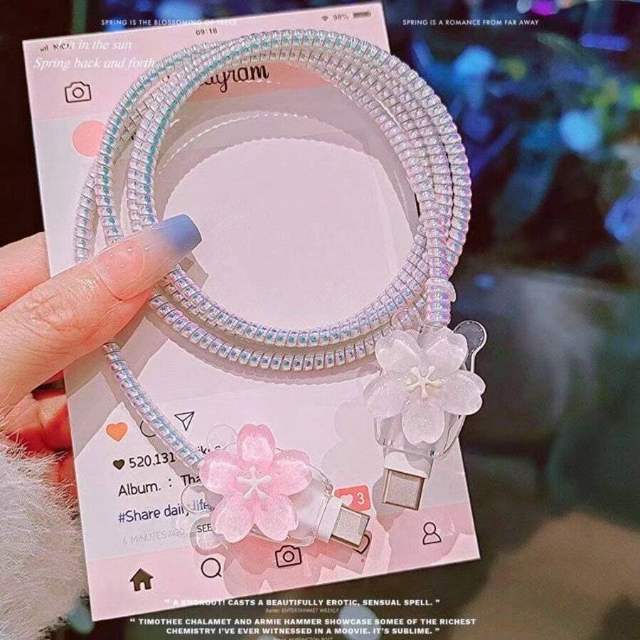 Minimalist Floral Charging Protector Case