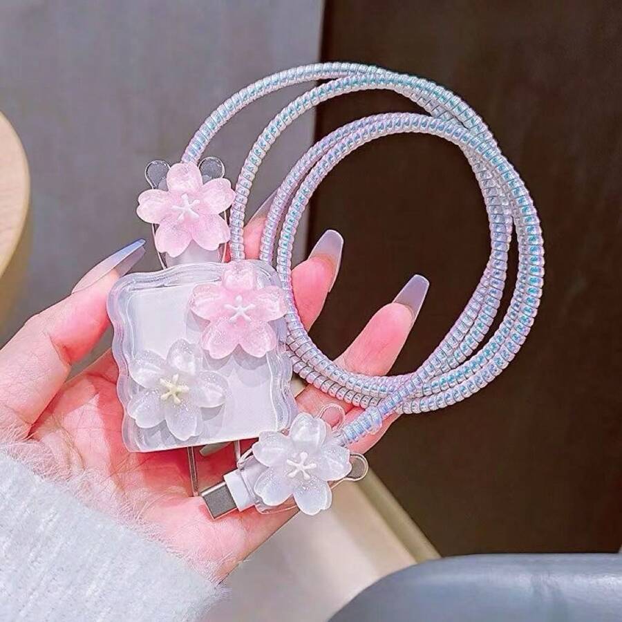 Minimalist Floral Charging Protector Case