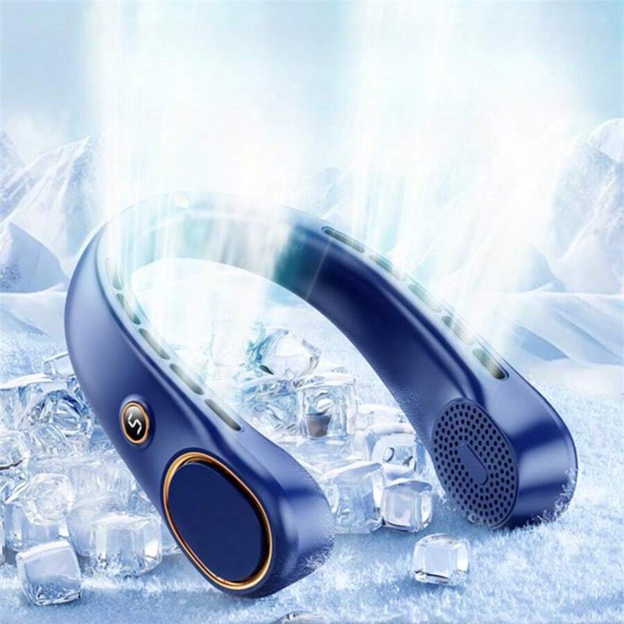 Hands-Free Bladeless Neck Fan Portable Rechargeable, 360° Cooling Neck Fan