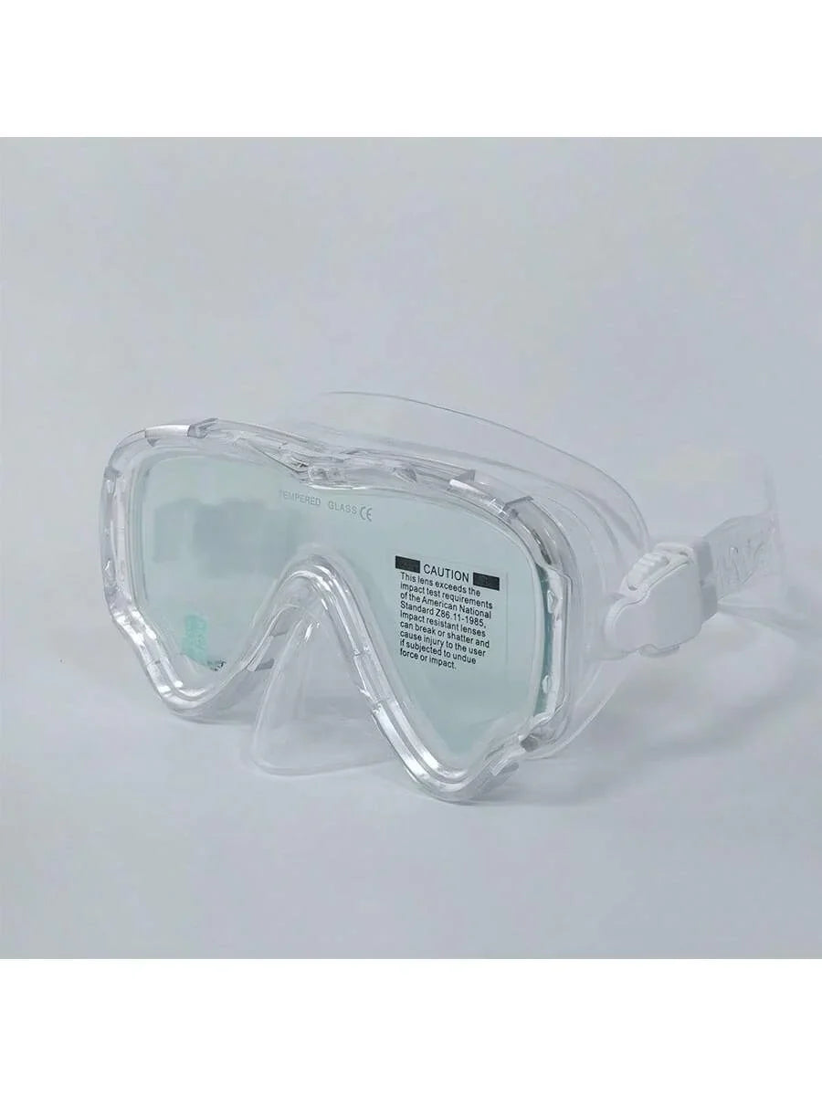 Adult Scuba Diving Mask, Tempered Glass One-Piece Mask