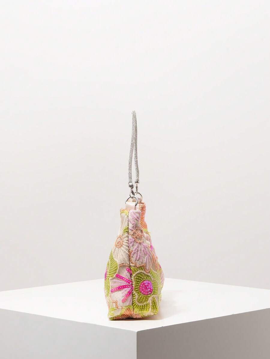 Random Pattern Shoulder Bag, Sequin Bag