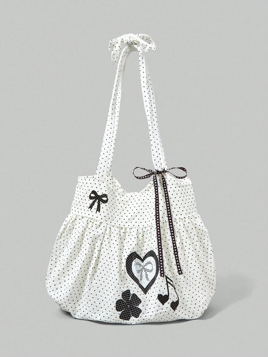ROMWE Anime Vintage Crossbody Tote