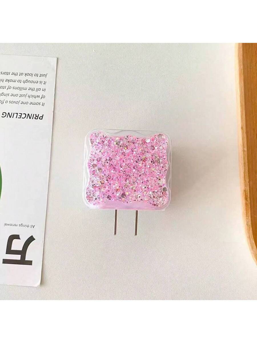 5pcs Glitter TPU Phone Charger Protective Covers