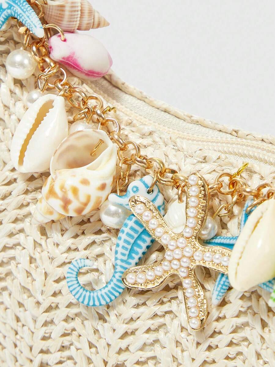 Viva Strut Summer Seaside Vacation Straw Bag