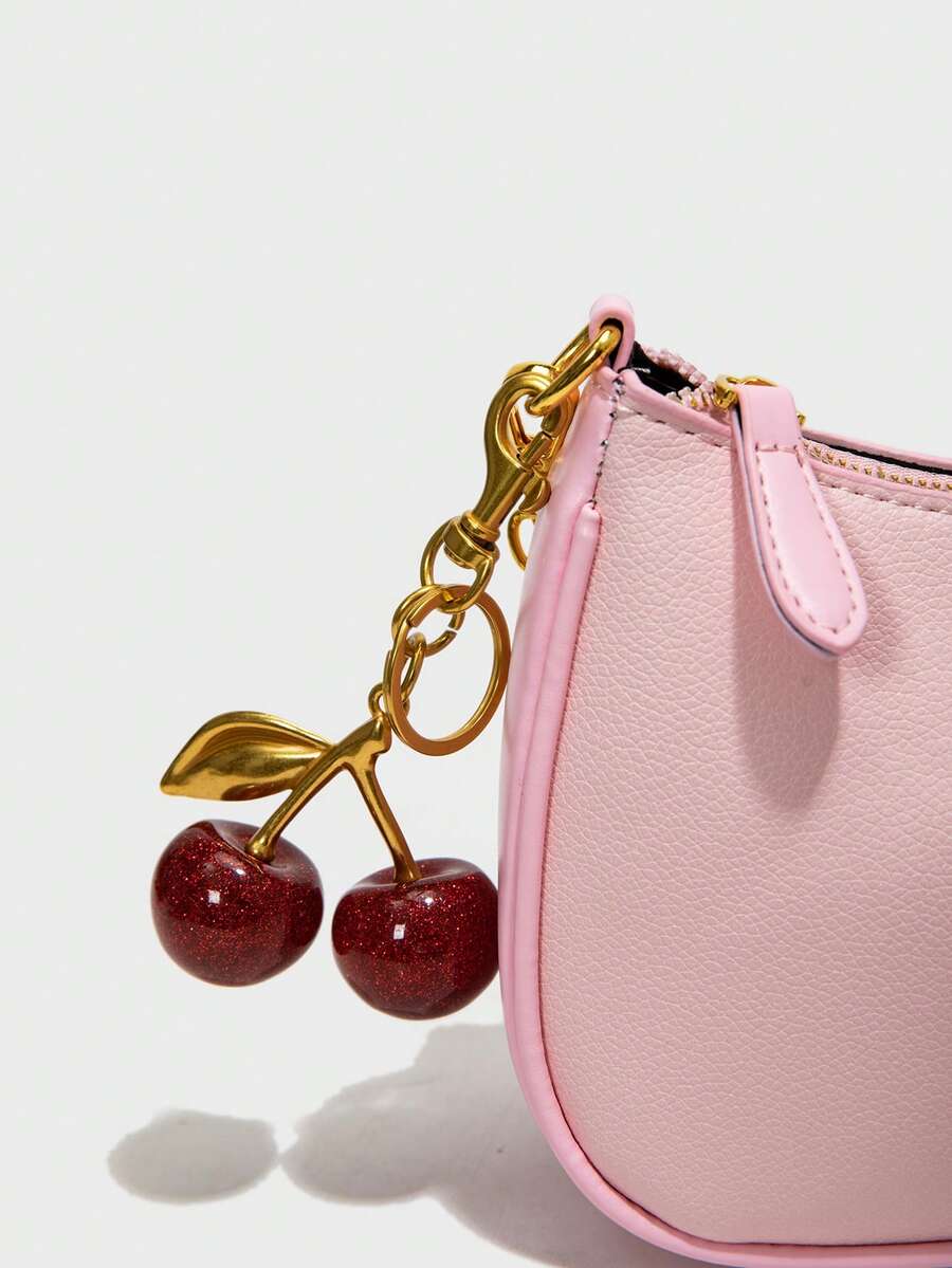 White Ladies' Shoulder Bag Made Of PU Material