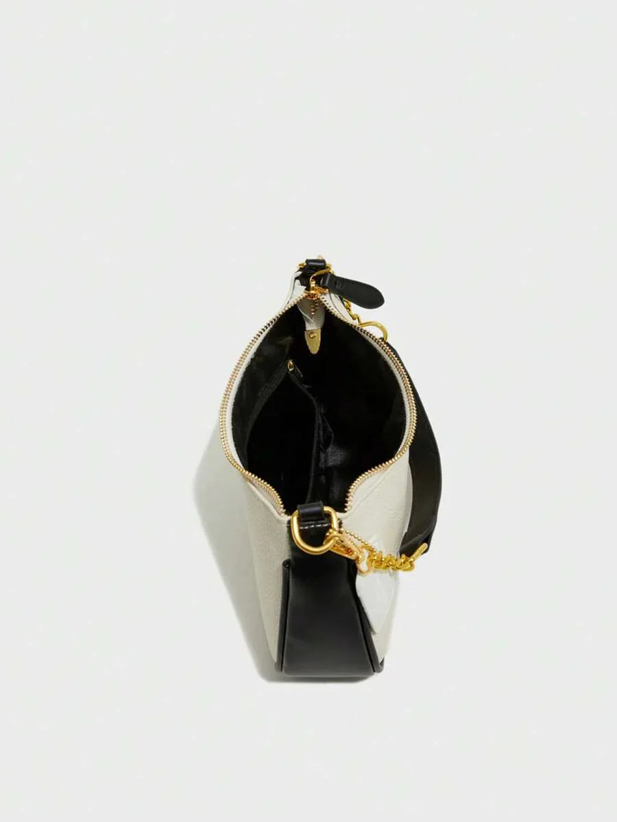 White Ladies' Shoulder Bag Made Of PU Material