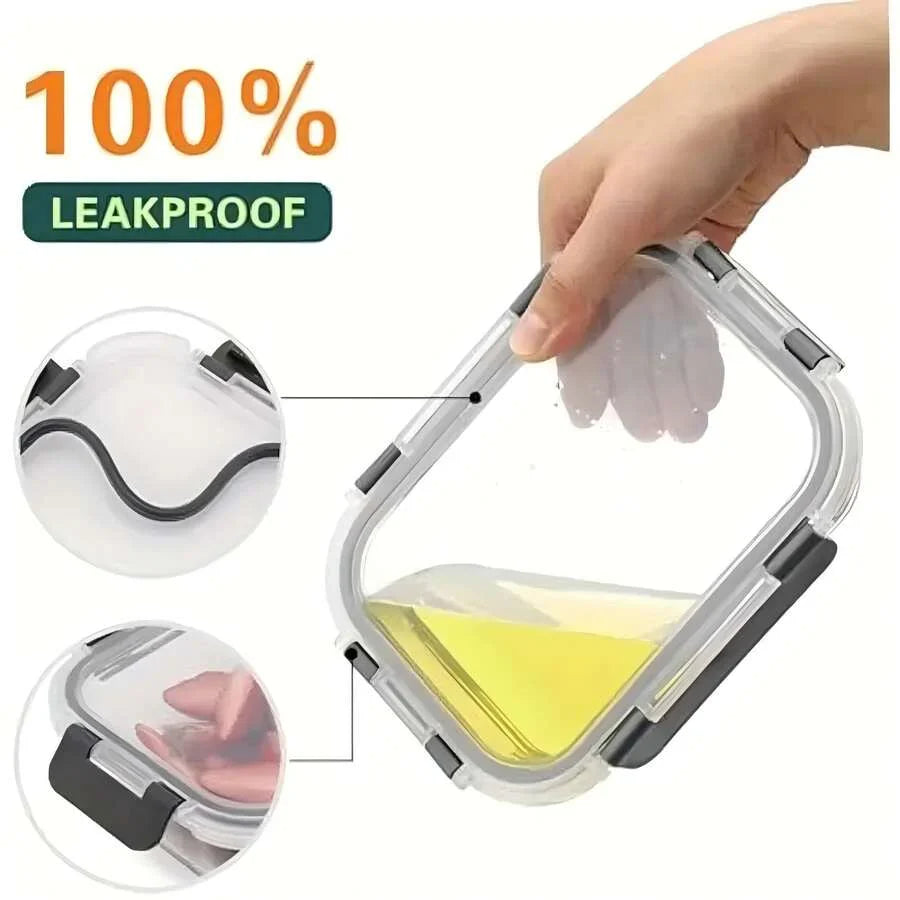 10/2pcs Set High Borosilicate Glass Food Storage