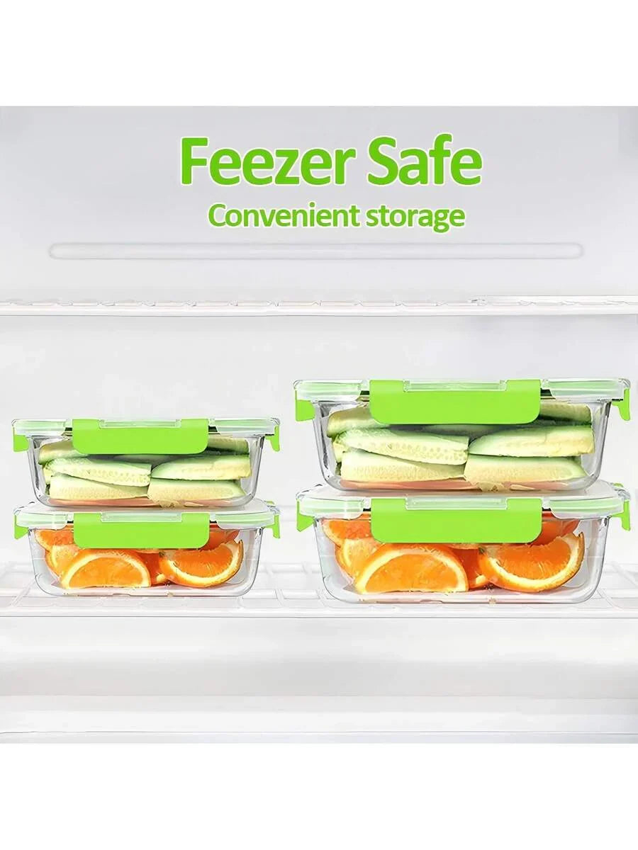 10/2pcs Set High Borosilicate Glass Food Storage