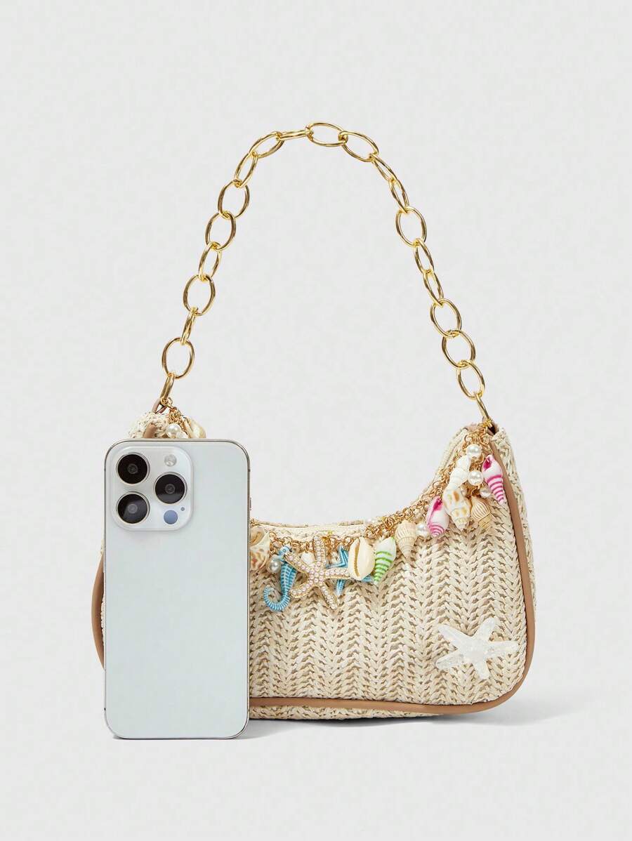 Viva Strut Summer Seaside Vacation Straw Bag