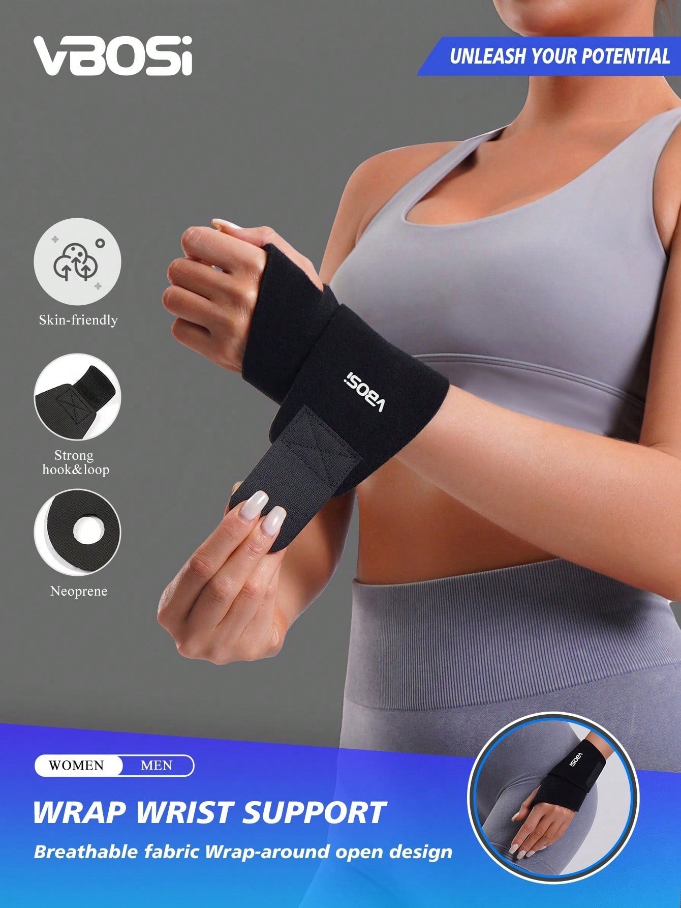 Adjustable Wrist Brace Support Wrap