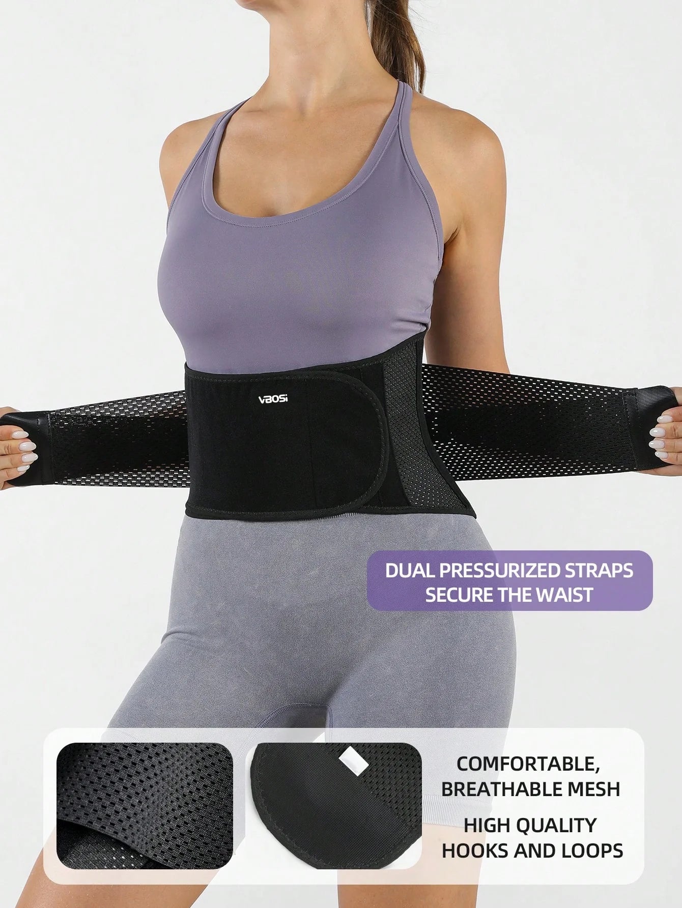 VBOSI Adjustable Waist Trainer Support