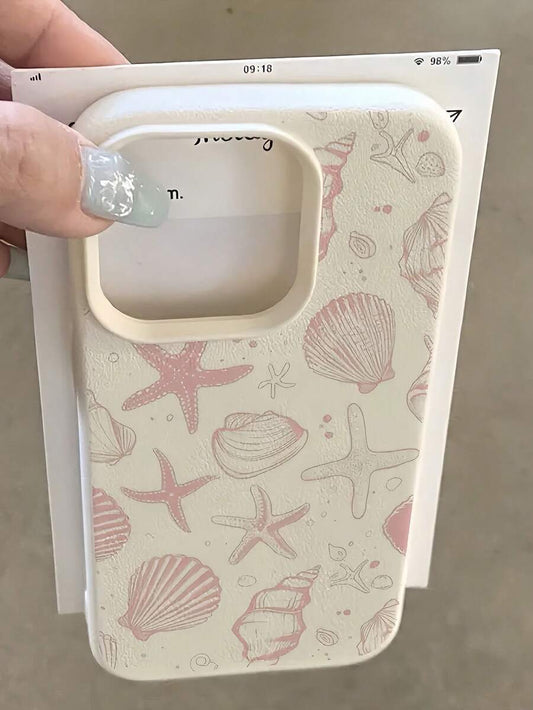 Iphone Pink White TPU Fashion Shockproof Mobile Cover