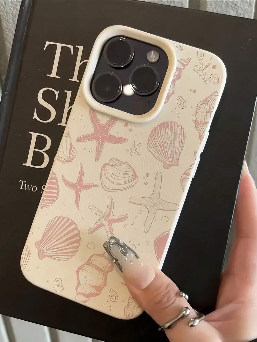 Iphone Pink White TPU Fashion Shockproof Mobile Cover