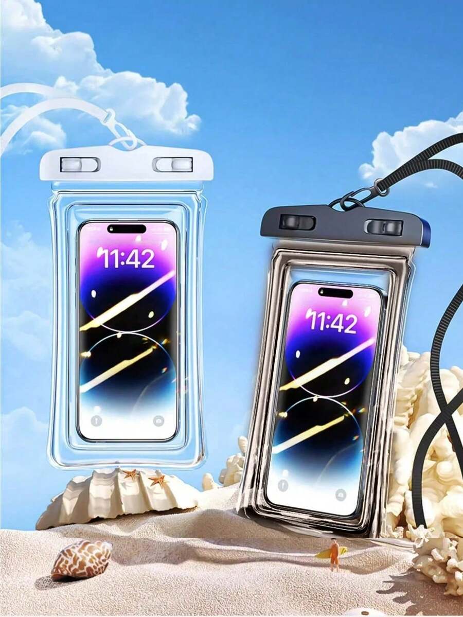 PVC Waterproof Phone Pouch With Lanyard