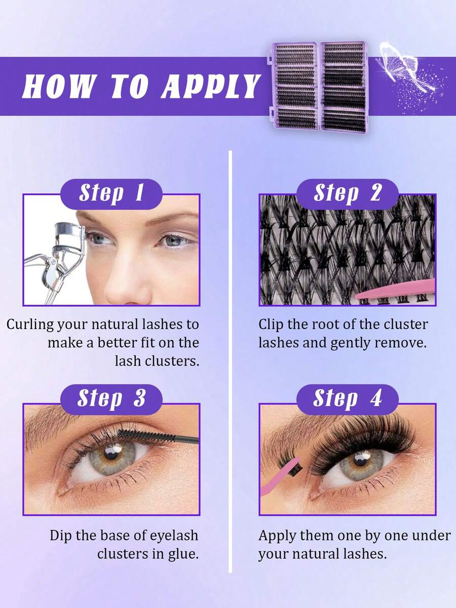 MEM Eyelash Extension Kit, DIY Eyelash Extension Set