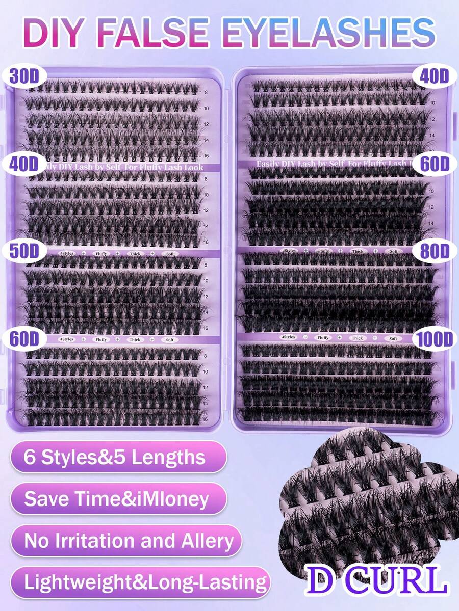 MEM Eyelash Extension Kit, DIY Eyelash Extension Set