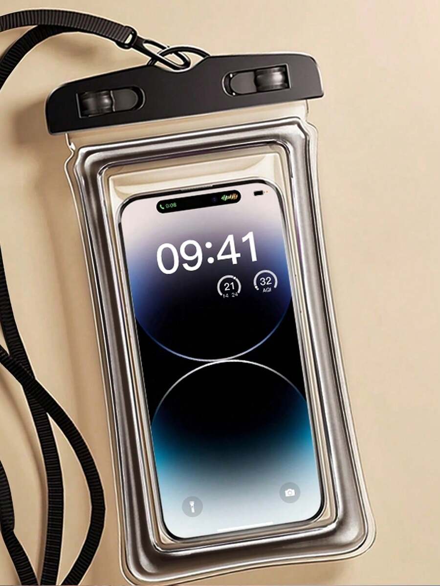 PVC Waterproof Phone Pouch With Lanyard