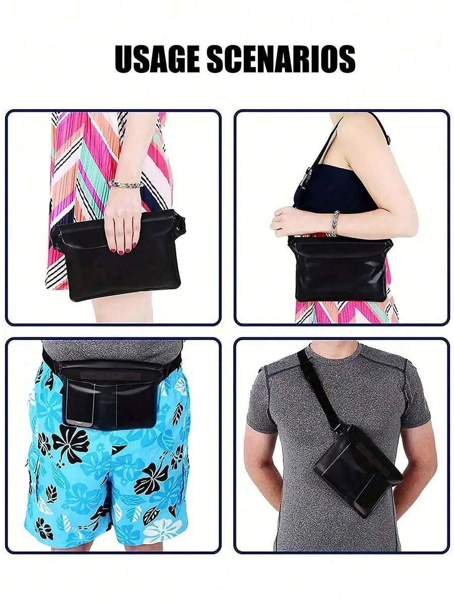 PVC Waterproof Beach Bag, Large Capacity Phone Bag
