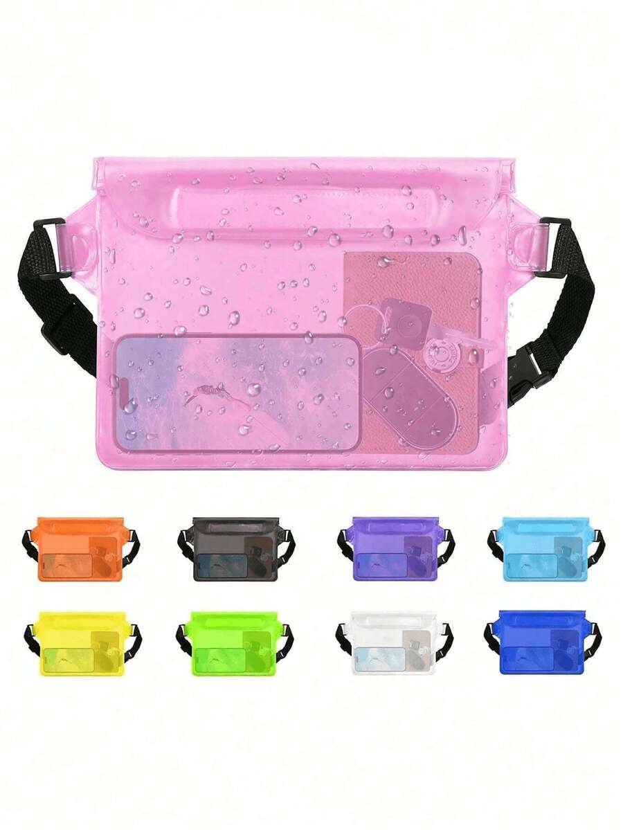 PVC Waterproof Beach Bag, Large Capacity Phone Bag