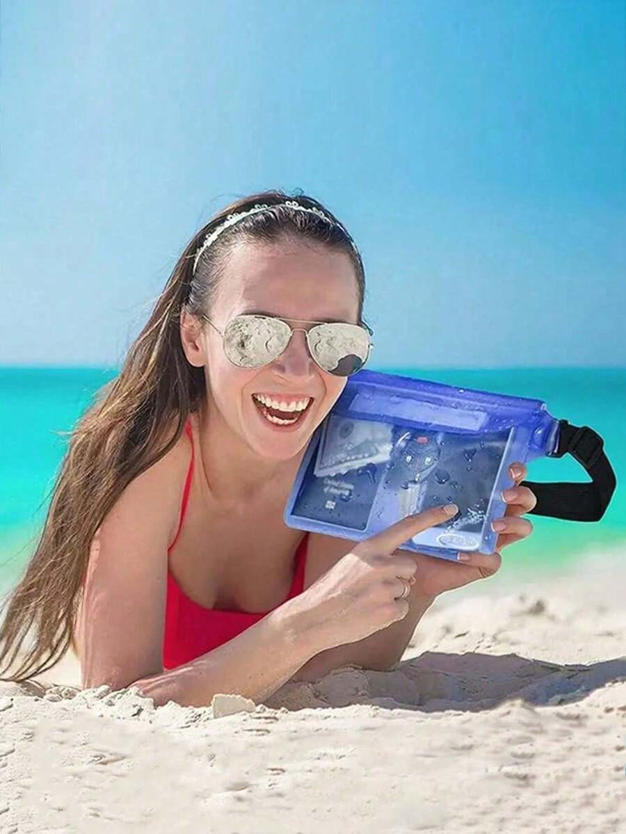 PVC Waterproof Beach Bag, Large Capacity Phone Bag