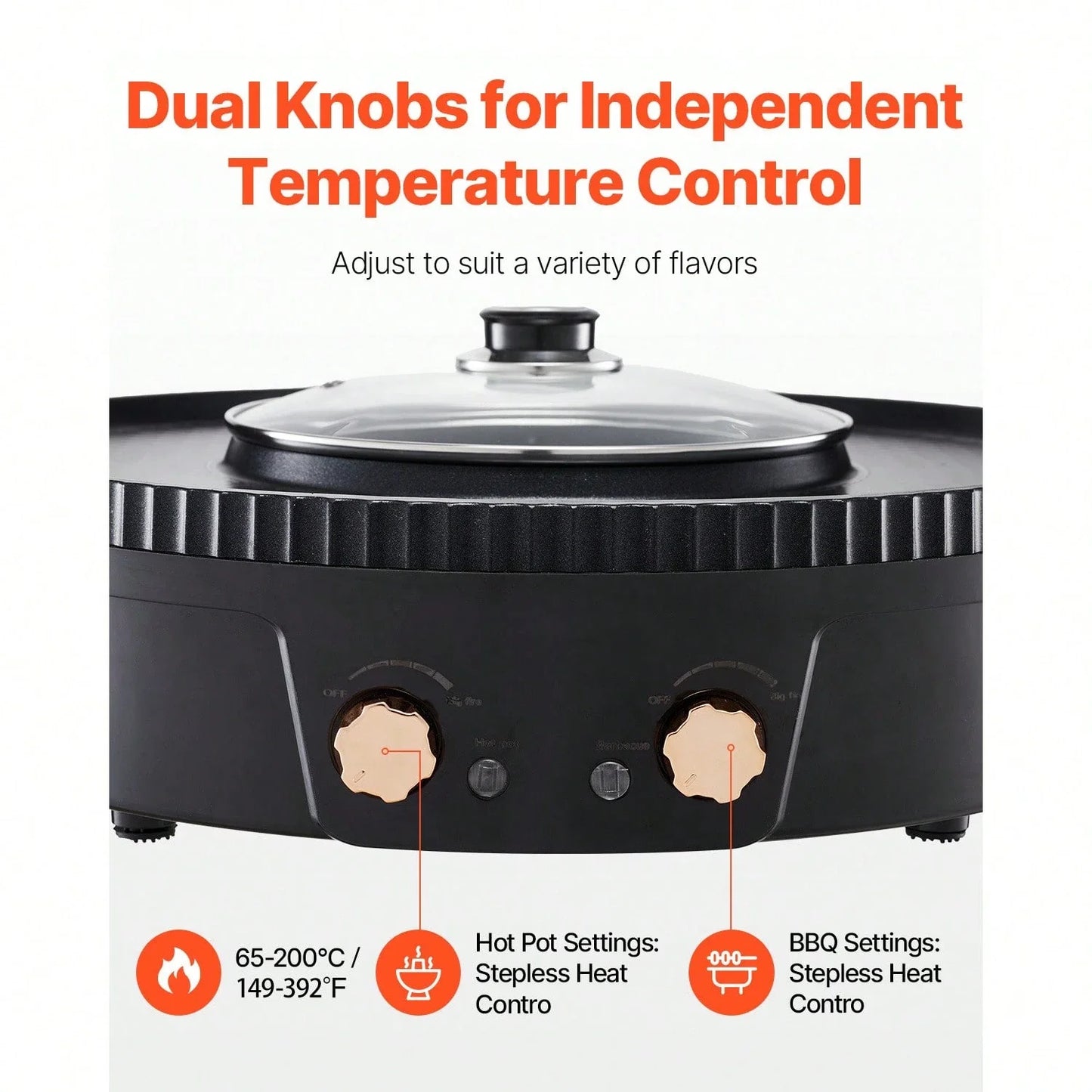 2-in-1 Electric Hot Pot Grill