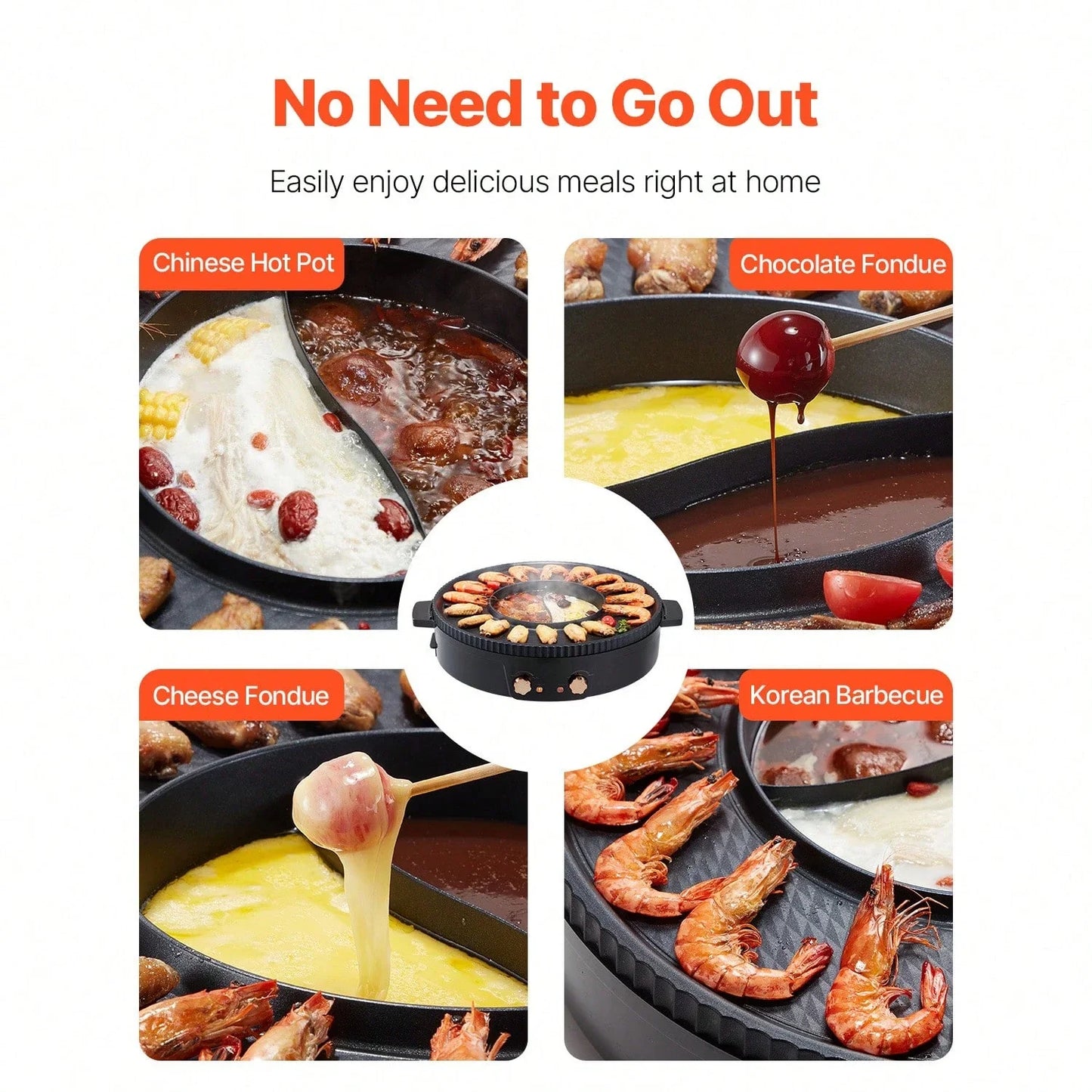 2-in-1 Electric Hot Pot Grill