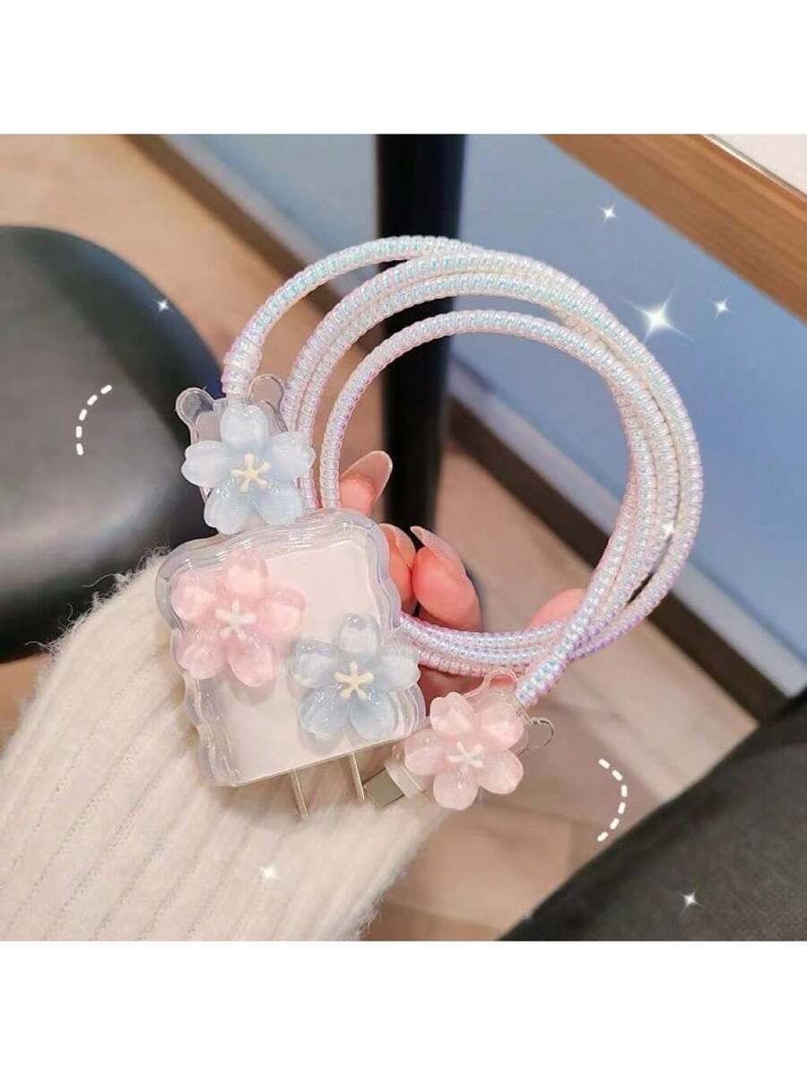 Minimalist Floral Charging Protector Case