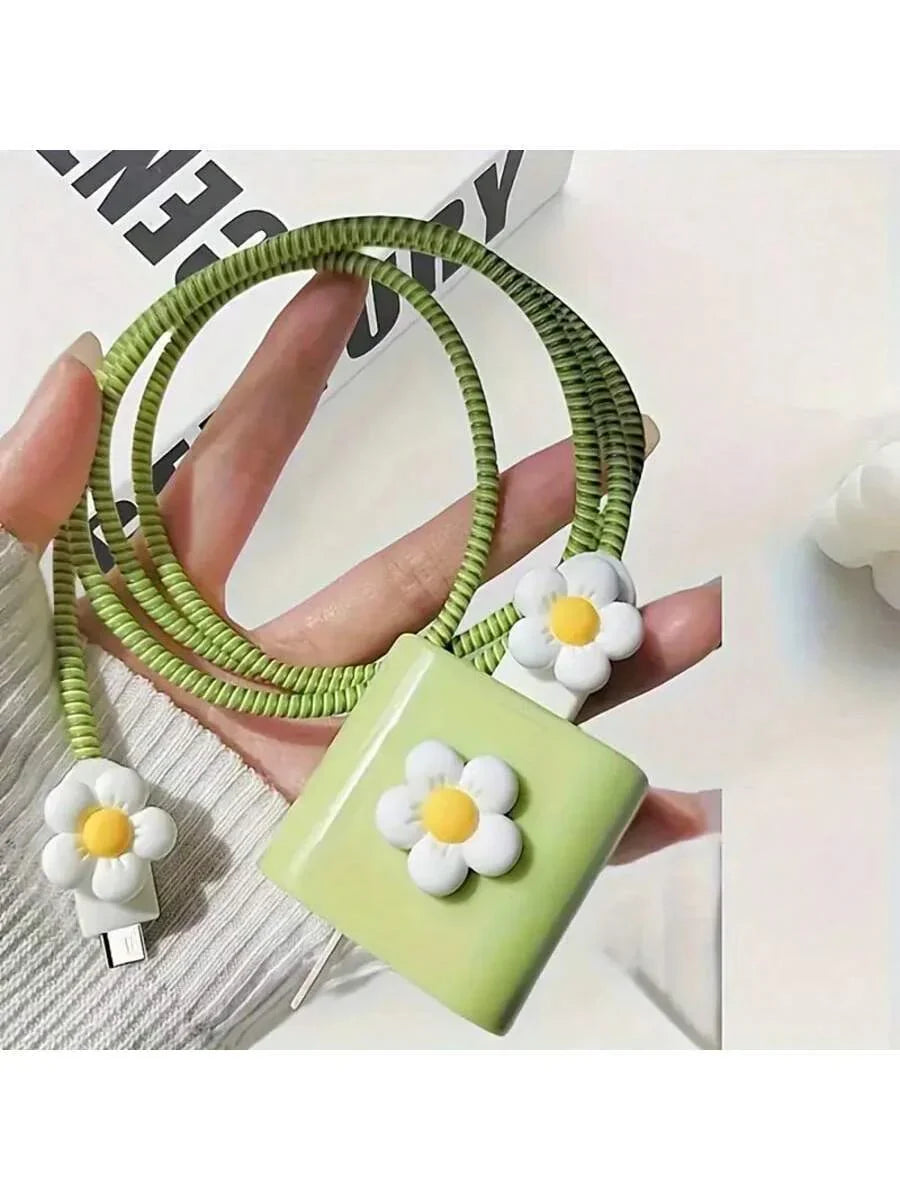 Minimalist Floral Charging Protector Case