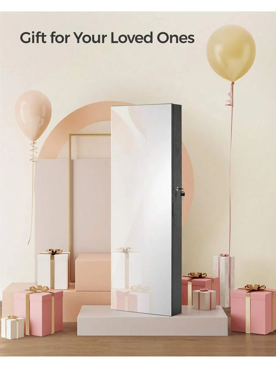 SONGMICS Mirror Jewelry Cabinet