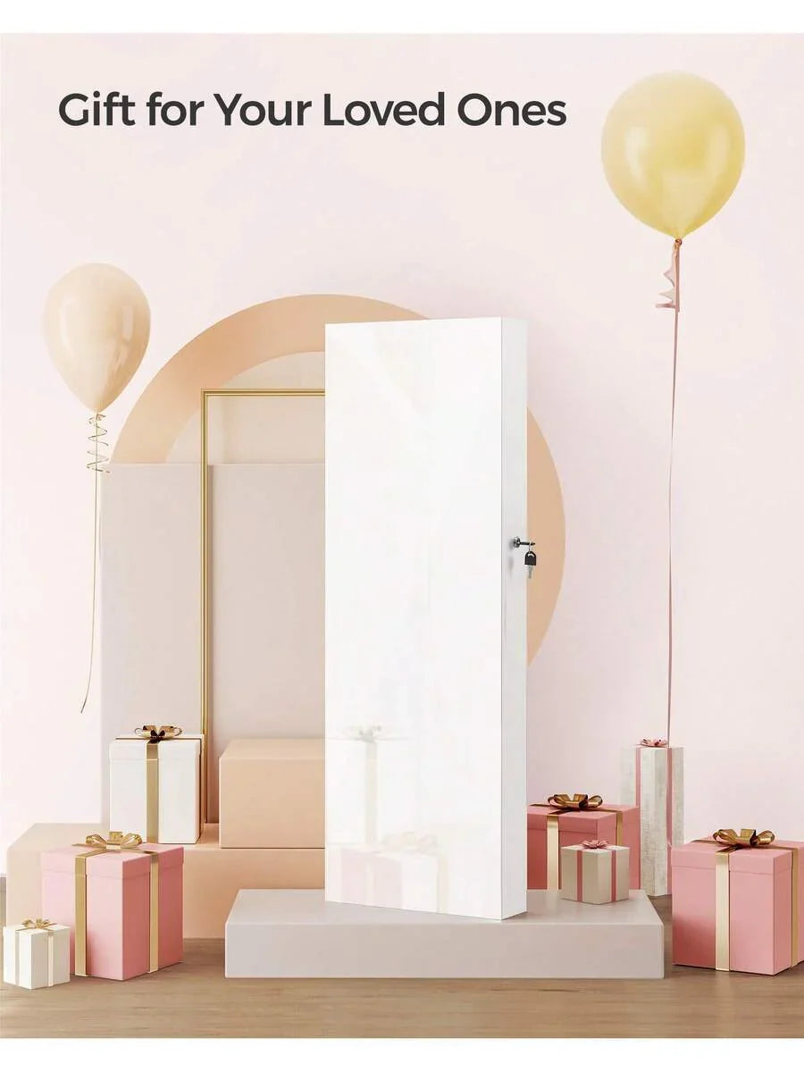 SONGMICS Mirror Jewelry Cabinet