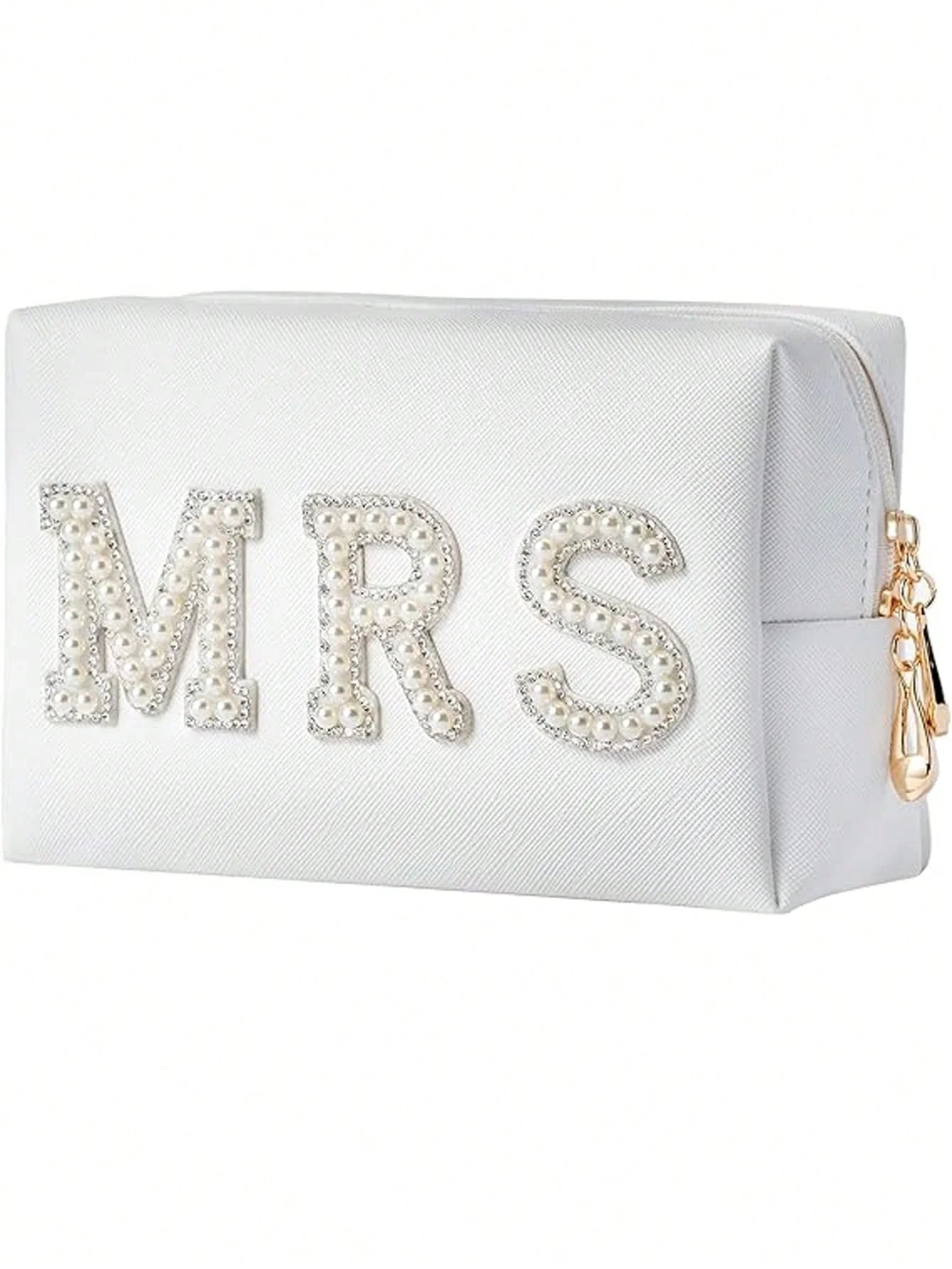 Bride MRS Rhinestone Makeup Bag