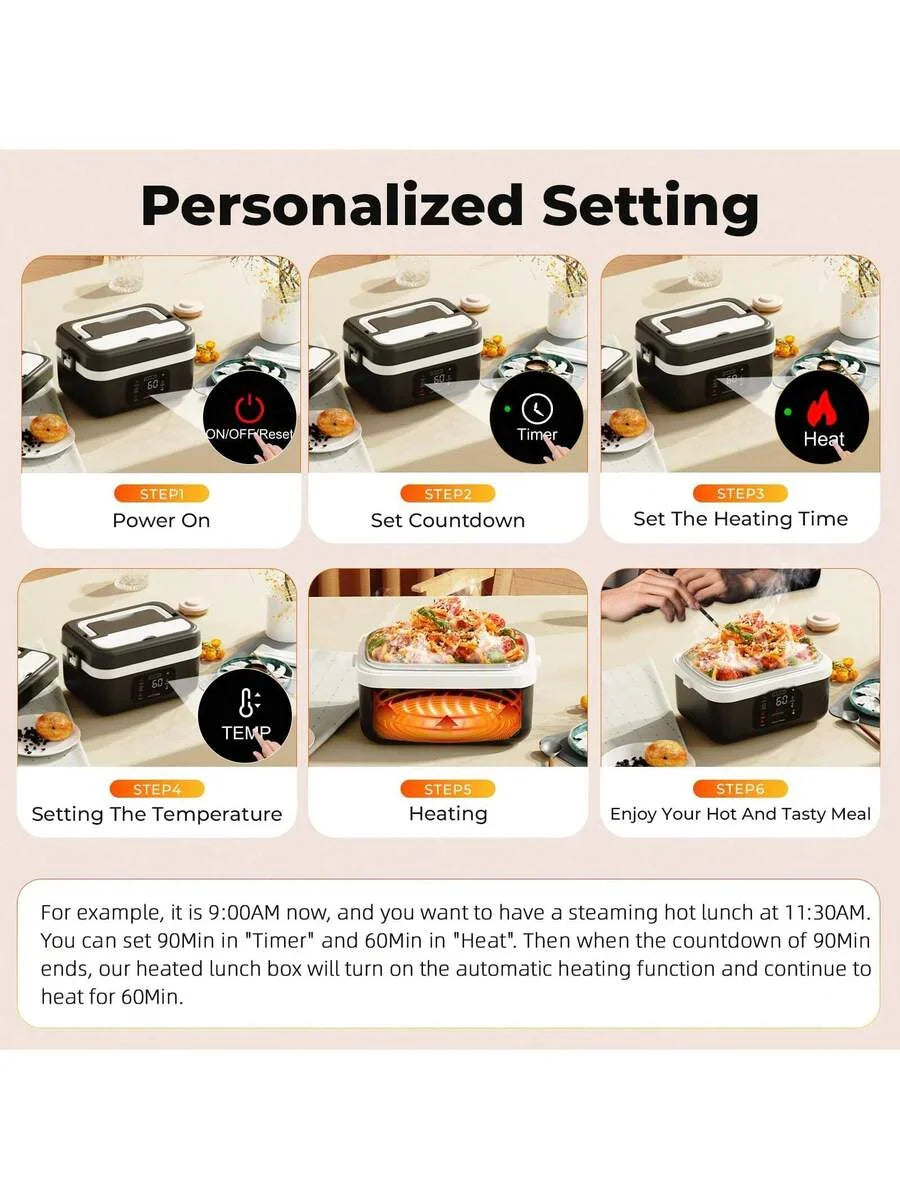 Adult Wireless Electric Heating Lunch Box