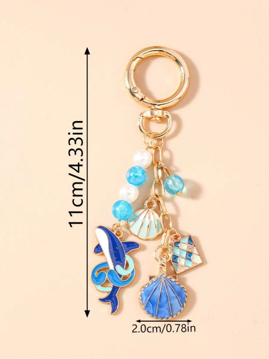 Unisex Marine Animal Keychain Sea Star
