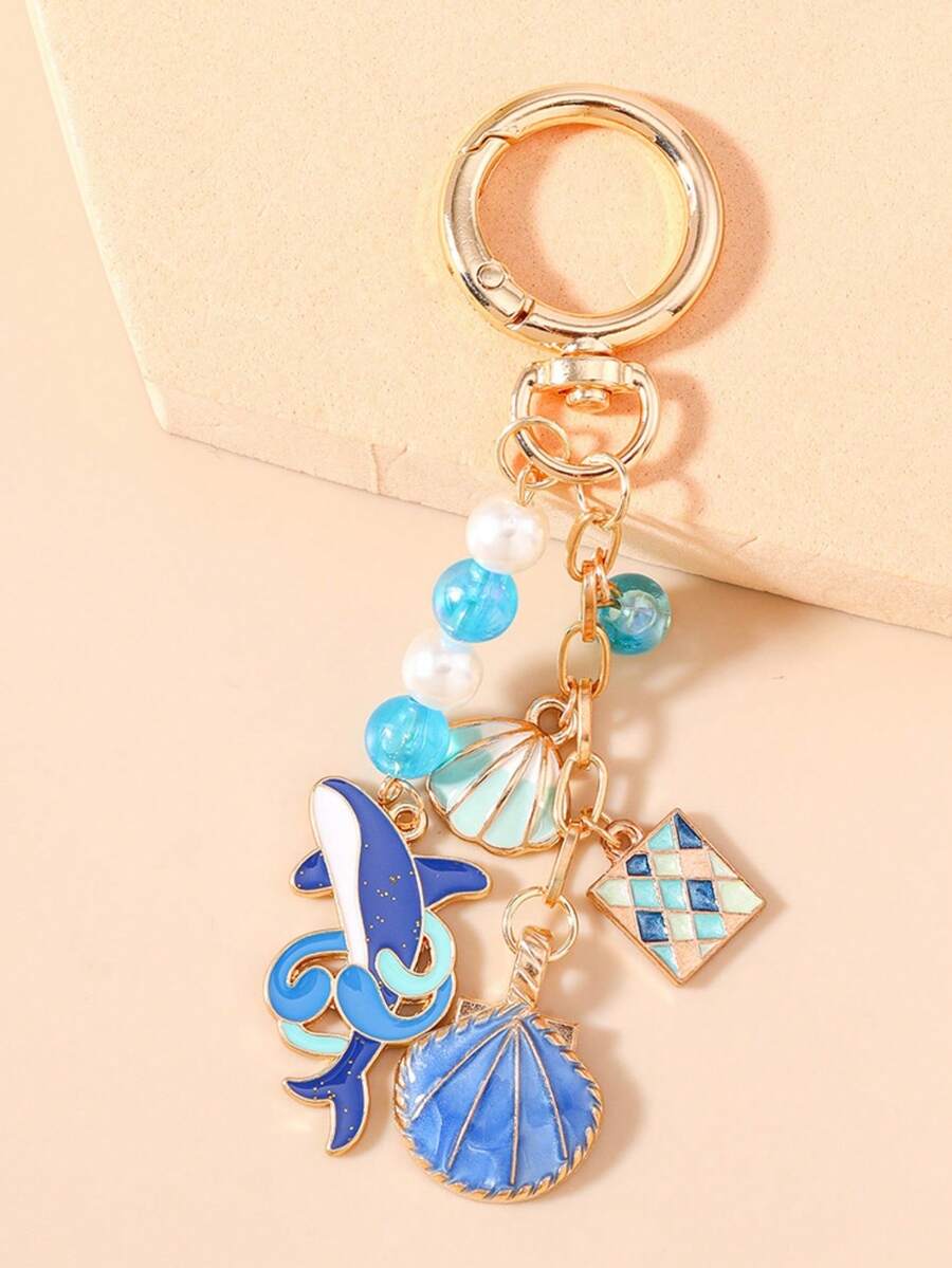 Unisex Marine Animal Keychain Sea Star
