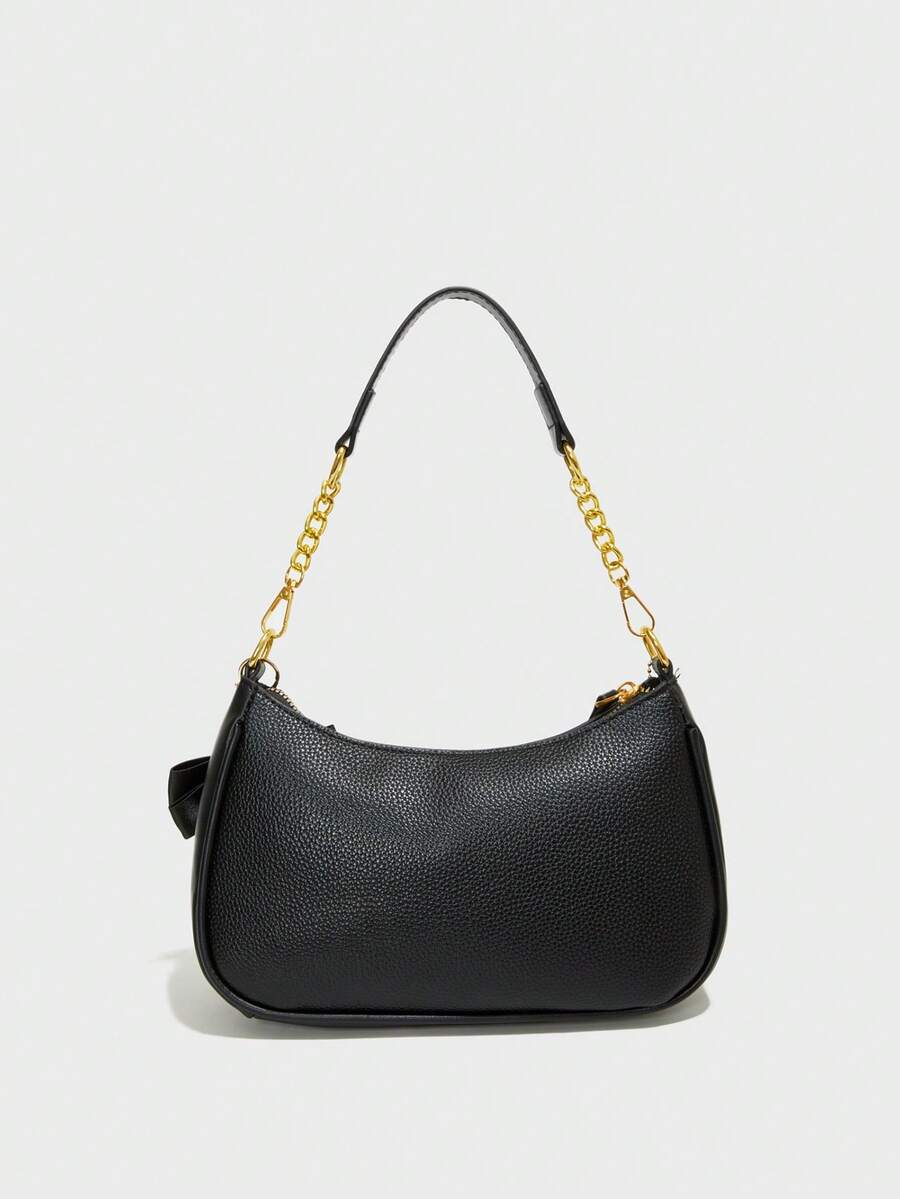 White Ladies' Shoulder Bag Made Of PU Material