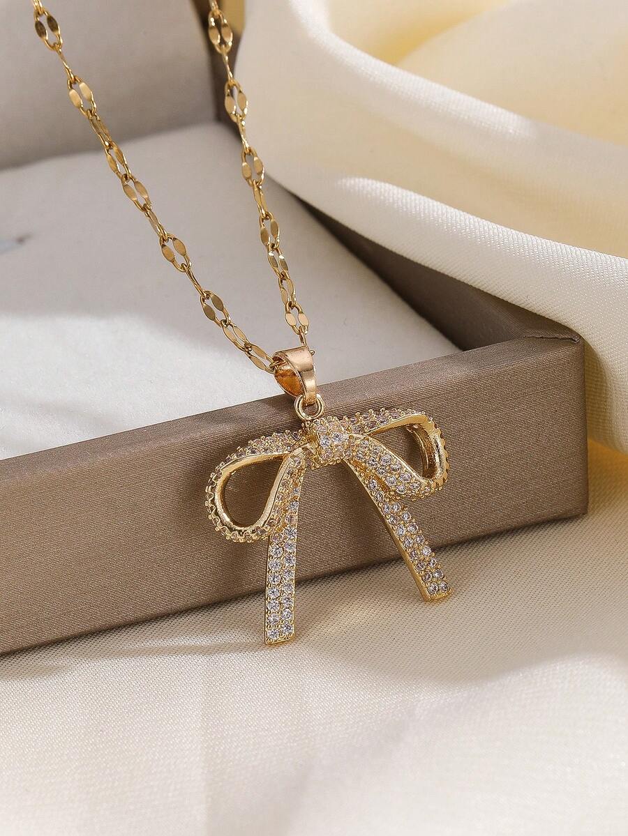 1 Set Stainless Steel Necklace & Earrings