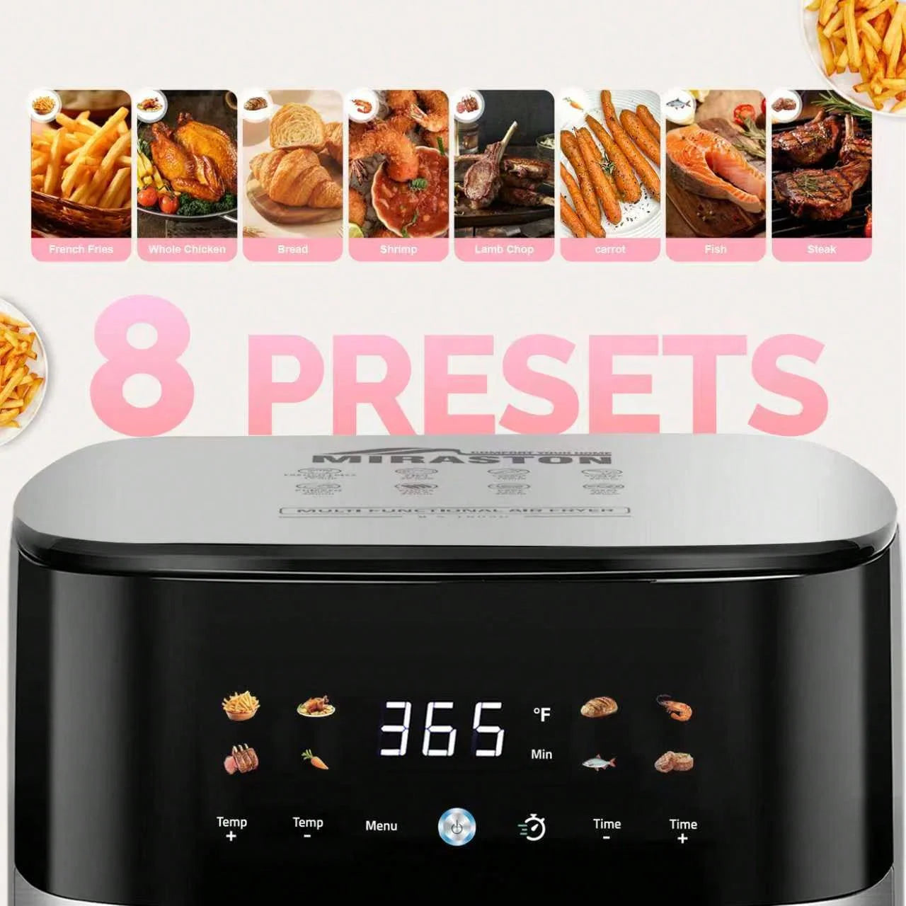 MIRASTON 6.5QT Digital Air Fryer
