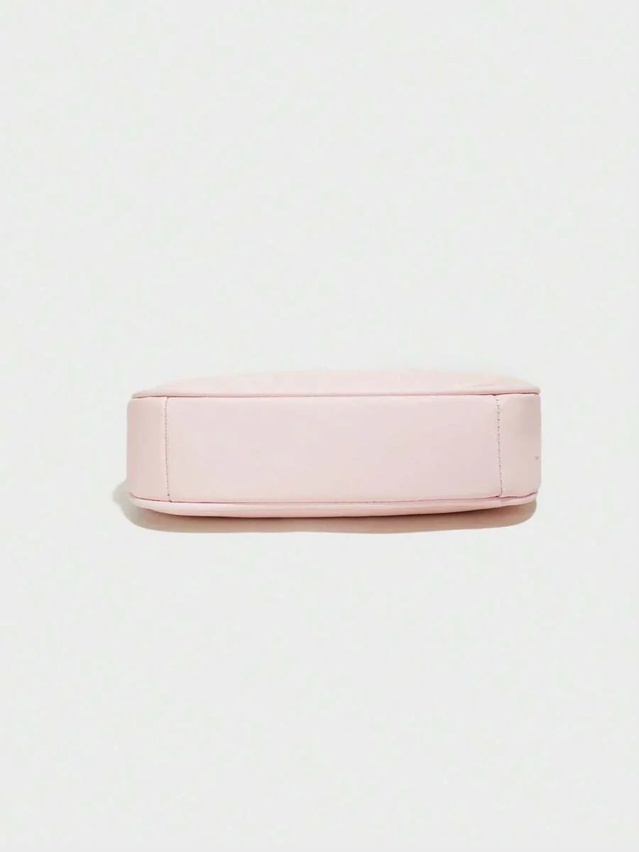 White Ladies' Shoulder Bag Made Of PU Material