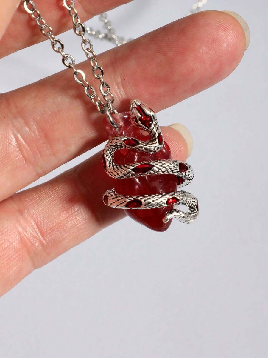Vintage Gothic Style Rhinestone Cross Necklace